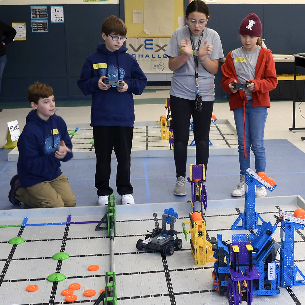 Youth from 5th-12th grade compete in the Vex Robotics Champsionship at MCCNH.
