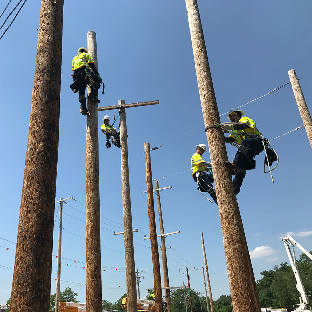 The Lineworker Program is a popular training selection at Manchester Community College.