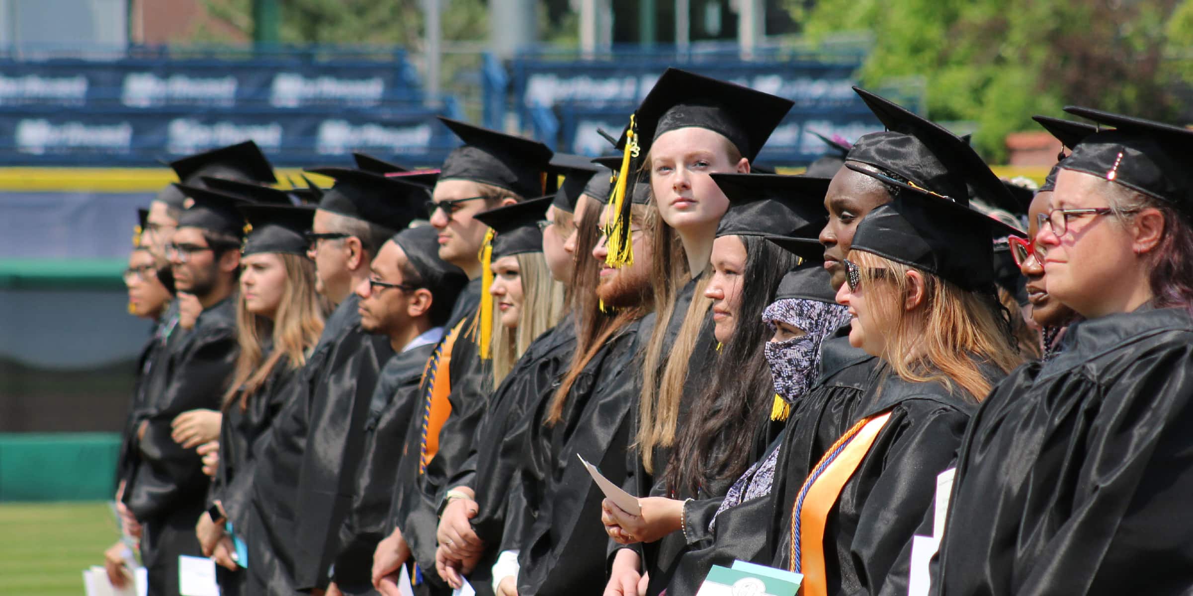 A group of MCC students at 2023 Graduation ceremonies.
