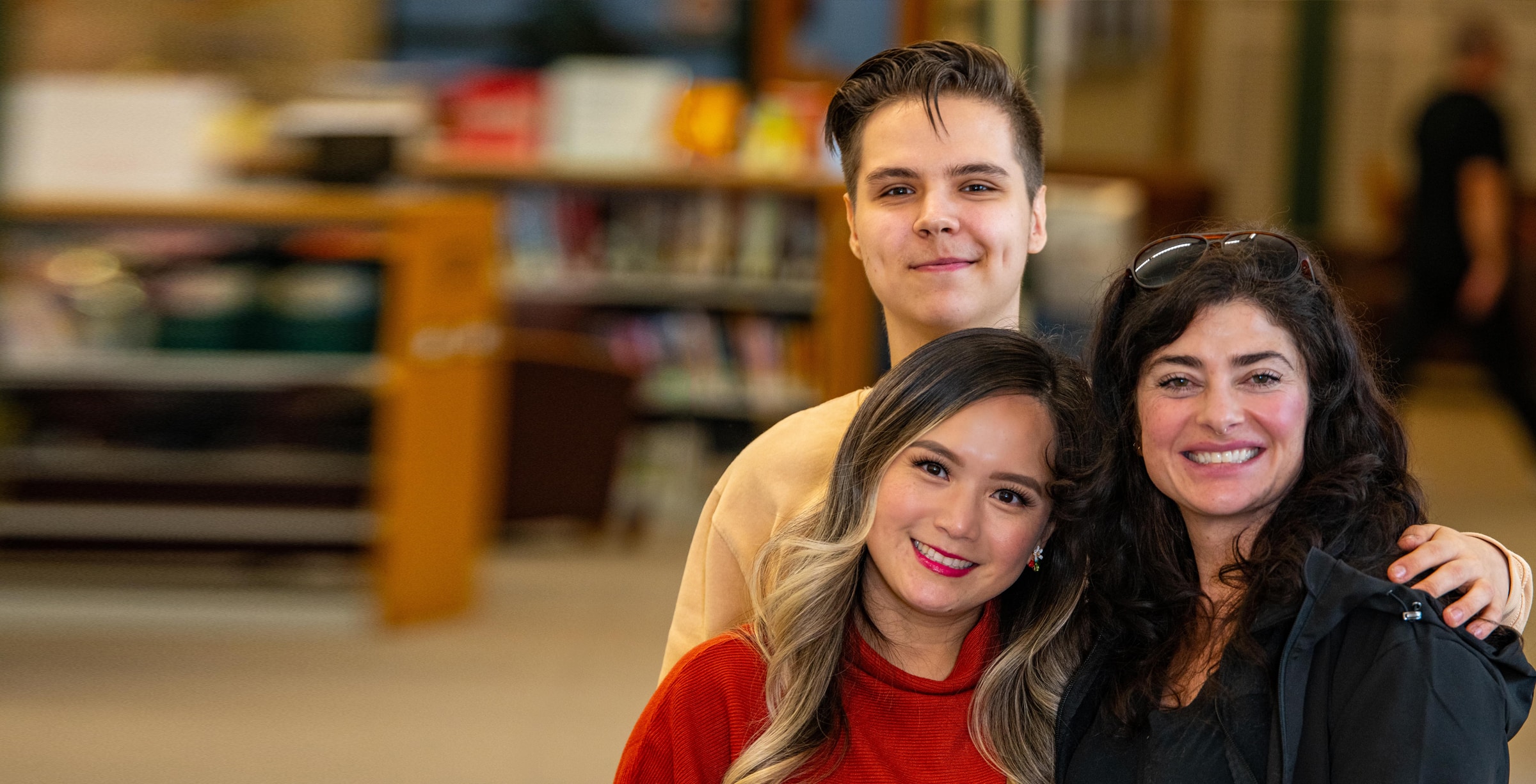 MCCNH students in the Library Learning Commons.